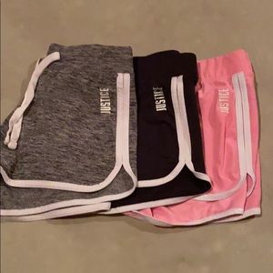 Bundle Justice Active Dolphin Shorts Size 10